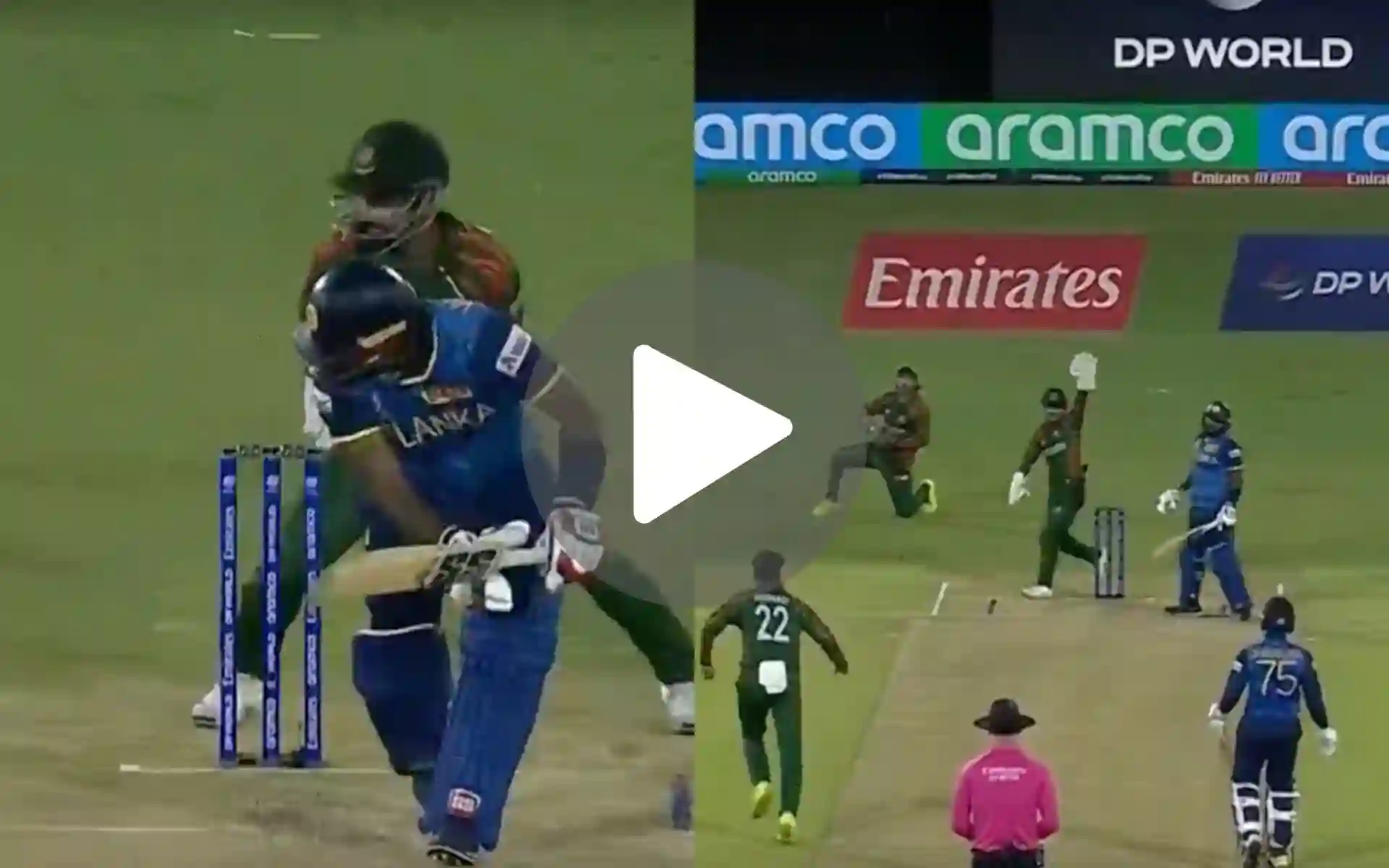 [Watch] Rishad Hossain's Magical Delivery Bamboozles Sri Lanka's Wanindu Hasaranga